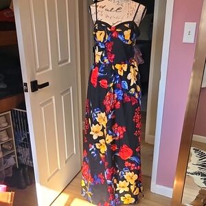 Floral Maxi Dress with Vibrant Colors